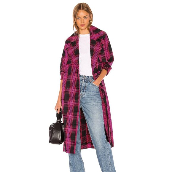 Revolve GRLFRND Taylor Midi Trench Coat - Picture 3 of 9